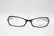 Vintage Cerruti 1881 CE01203 Black Transparent Silver Square Glasses NOS