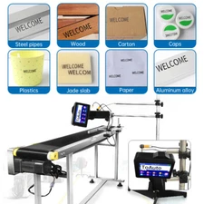 Handheld Inkjet Printer 600DPI Logo Date Brand QR Barcode Batch Coding Machine