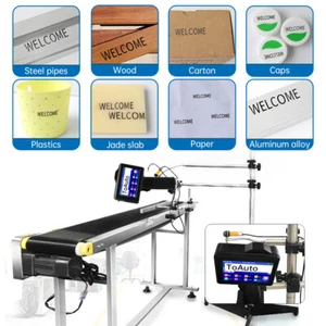 Handheld Inkjet Printer 600DPI Logo Date Brand QR Barcode Batch Coding Machine