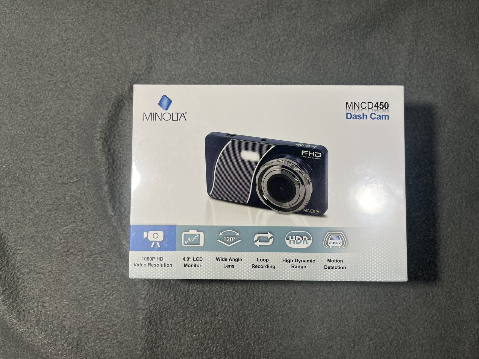 Minolta MNCD2K10 Gray Dash Cam for High-Quality Road Recording-image