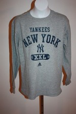 NWT New York Yankees YOUTH Medium M 10/12 Adidas Thermal Shirt