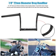 7/8" Motorcycle Pullback Handlebar High-Rise Z Drag Bar For Honda Yamaha Suzuki