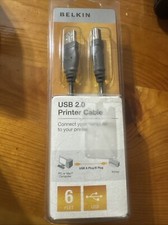 Belkin USB 2.0 Printer Cable 6 feet NEW