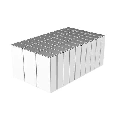 1/2 x 1/4 x 1/8 Inch Strong Neodymium Rare Earth Bar Magnets N52 (30 Pack)