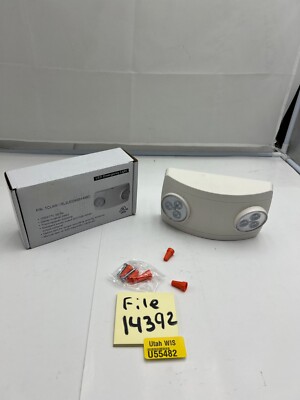 TCL4W RL2LED4WH Damp Location Safe LED Emergency Light 2-Head 120/277V C