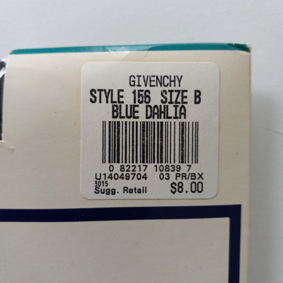 Pantimedias vintage Givenchy Body Gleamers para mujer talla B azul sandalia pierna transparente Foto 3 de 3