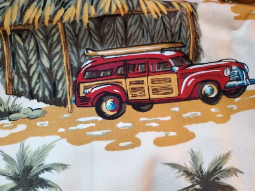 Hoffman California Intl Fabrics Woody Wagon Surf Board 100% Cotton Fabric BTHY - Picture 6 of 9
