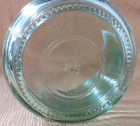 Vintage Horizontal Ribbed Green Glass Round Industrial-Look Decorative Bowl-Rare — photo 6