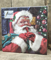 Ambiente Servietten 20 Stck. 33X33 Cm Nikolaus Weihnachtsmann Serie Hush Hush
