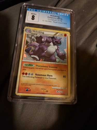 Nidoking 6/102 Triumphierende Holo Pokémon Karte 2010 HG SS - PSA 8 NM/NEUWERTIG