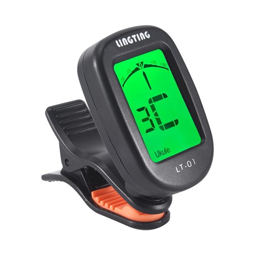 LINGTING LT-01 Mini Clip-On Digital Electronic Tuner 360° Rotatable for Guitar - Picture 2 of 7
