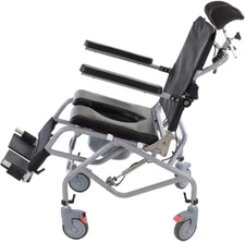 Platinum Health Tilt-in-Space Reclining Shower/Commode Chair Padded Adjustable