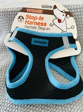 Voyager Step-in Air Dog Harness All Weather M Chest: 16 - 18" Blue Black NEW