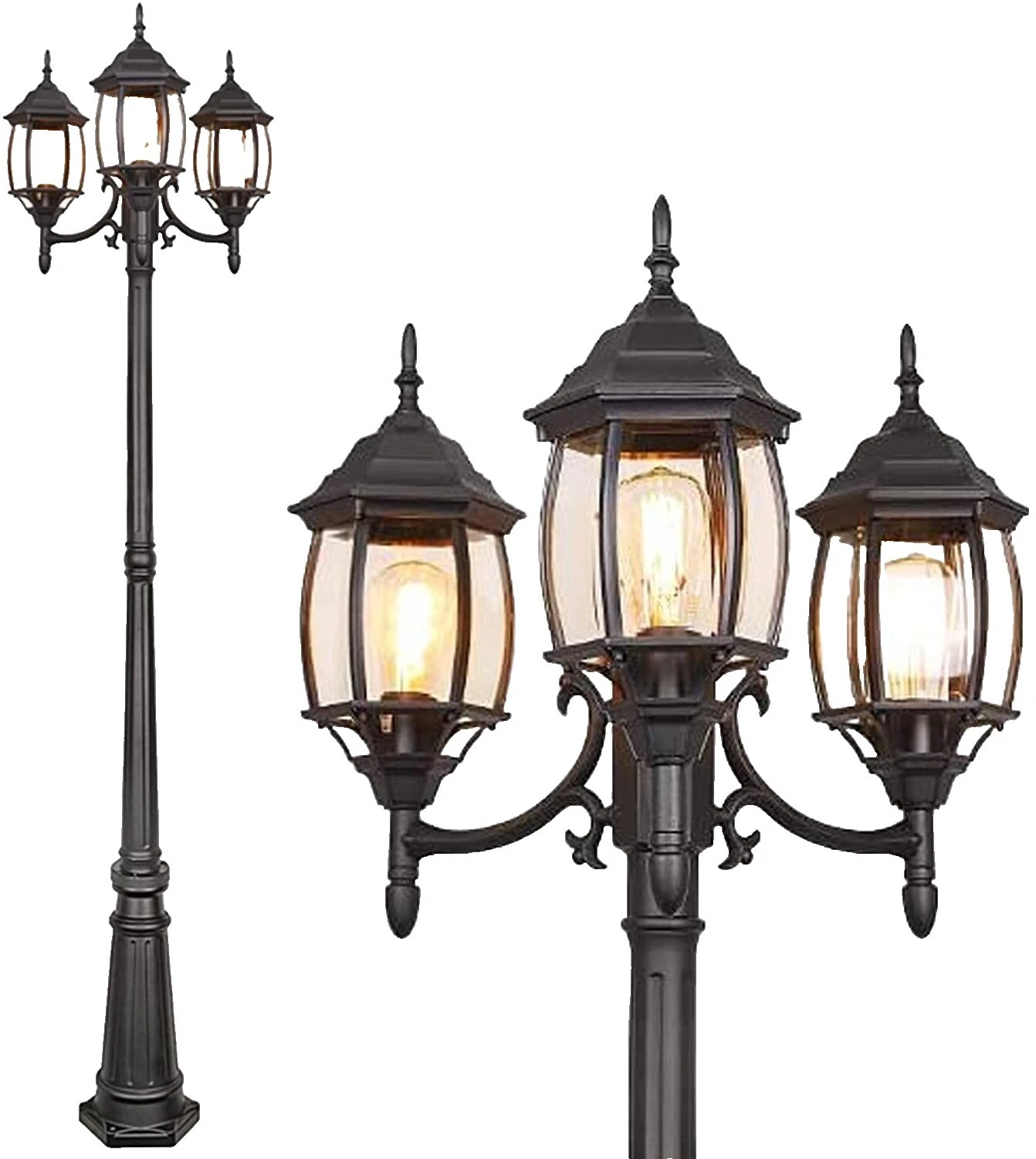 Glass Traditional Walkway & Path Lights