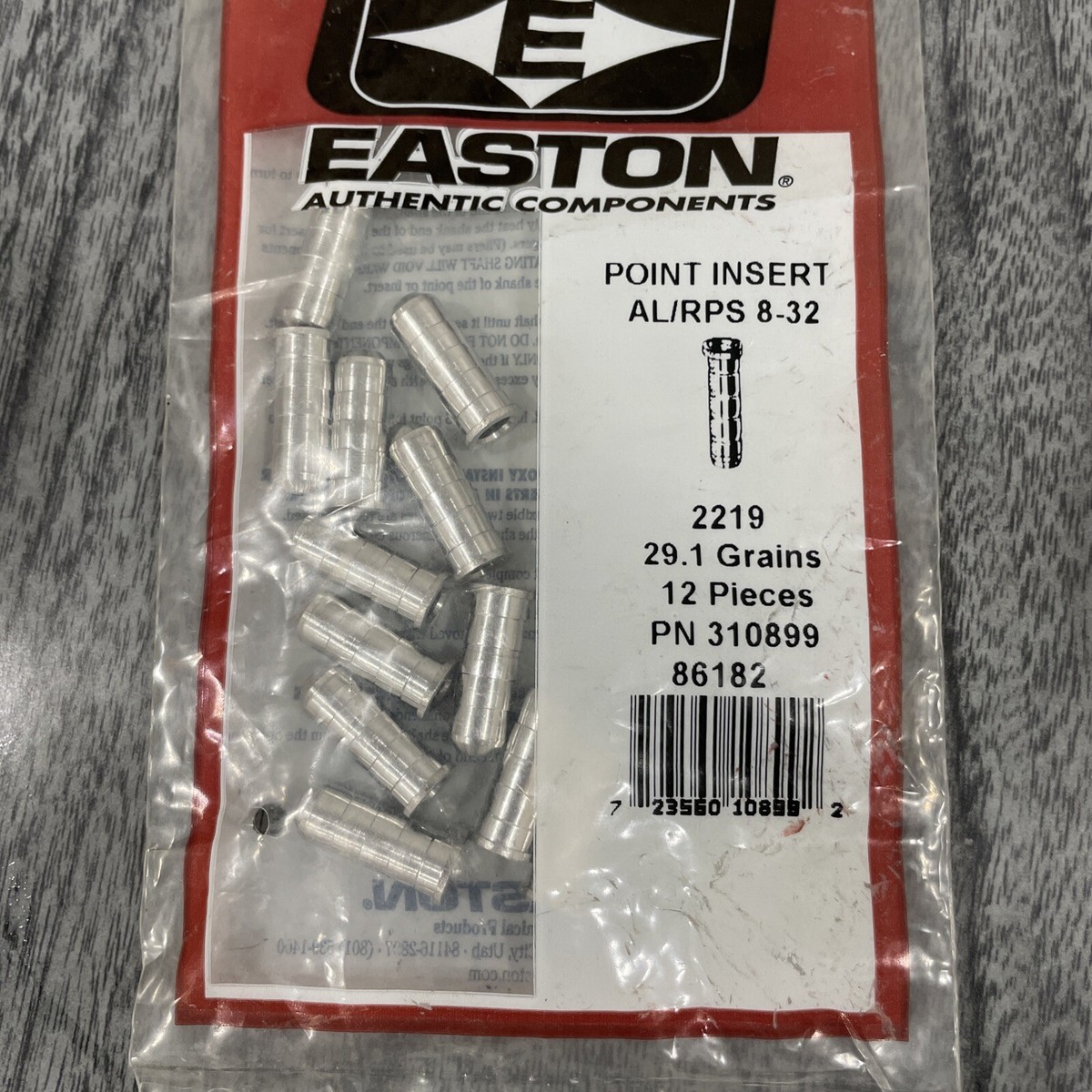 Easton Point Insert AL/RPS 8-32 2219 29.1 Grains | eBay
