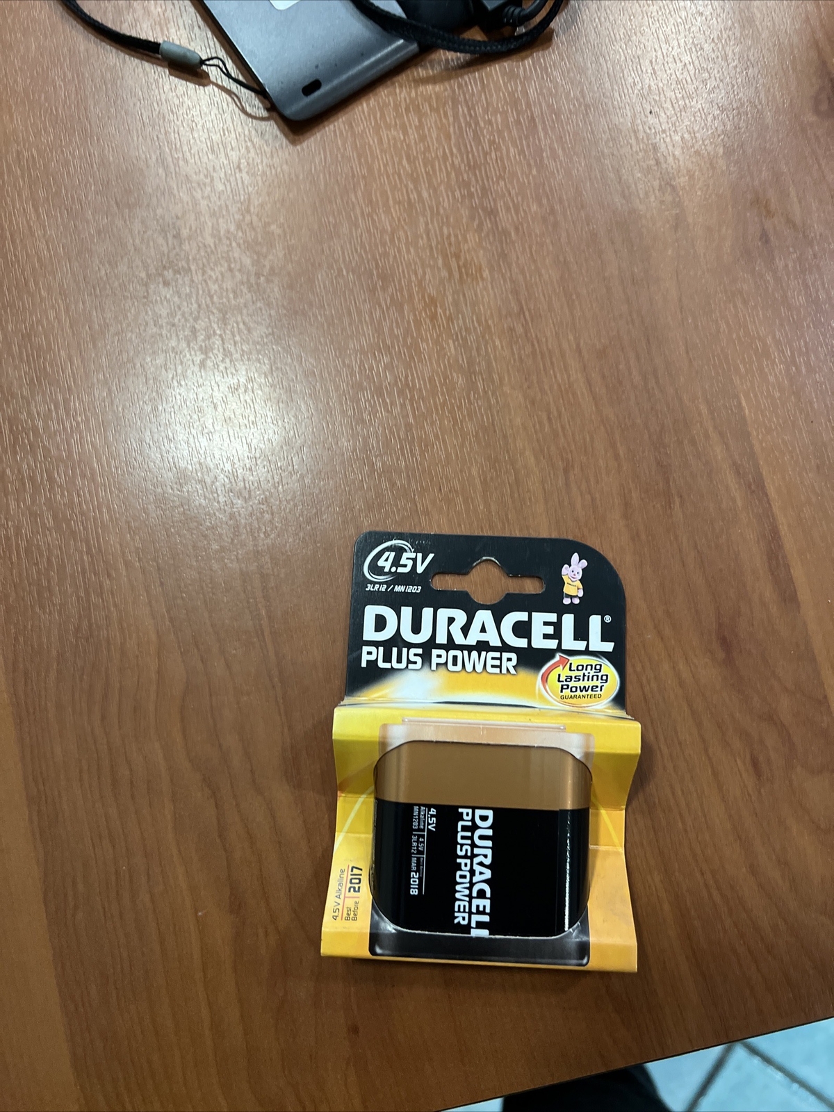 CF 1 PILA BATTERIA ALCALINA PIATTA 4,5V 4,5 VOLT MN 1203 DURACELL PLUS POWER