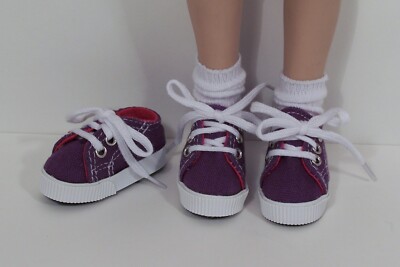Purple Tennis Sneaker Doll Shoes For 16'' Kish Spring Summer Winter Fall (Debs)