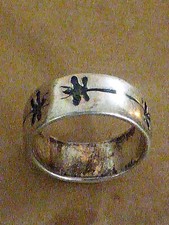 925 Solid Silver Dragonfly Ring Size 6.5