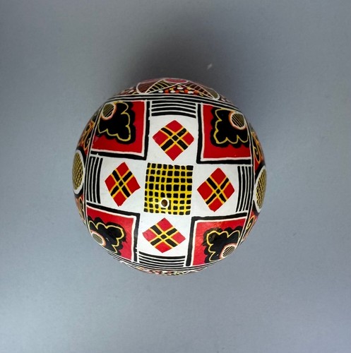 Pysanka, Pysanky, Easter Egg Art Written & Dyed on Hen Shell Multi Color #M25o - Picture 4 of 6
