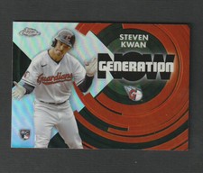 2022 Topps Chrome Update Steven Kwan Rookie Generation Now #GNC-7