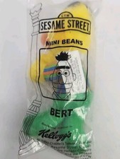 Kelloggs Mini Beans Bert Sesame Street 1999 Sealed Plush Stuffed Vtg