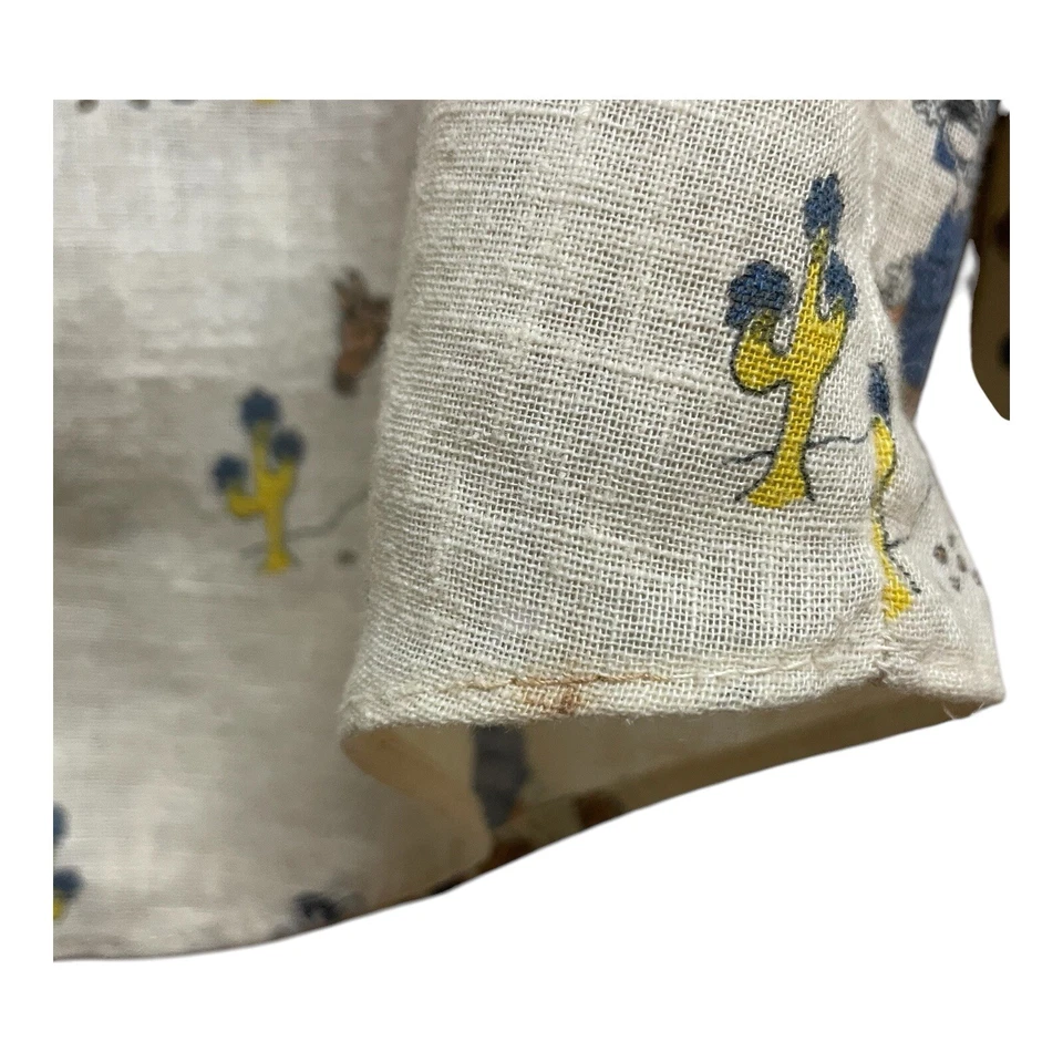 Vintage 70s Disco Western Rockabilly Rare Shirt Witch/Dog Riding Horse Cowboy - Image 4 of 4