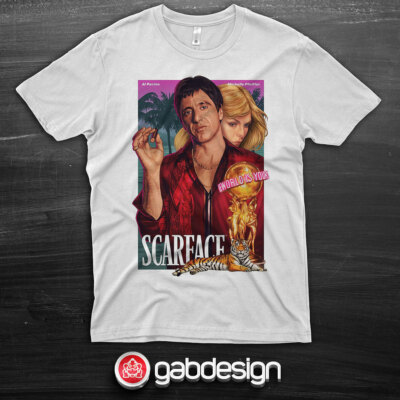 Scarface Film TV T-Shirt - 100% Baumwolle