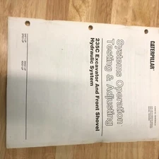 CAT CATERPILLAR 235C 235 EXCAVATOR HYDRAULIC SYSTEM OPERATION  MANUAL TESTING