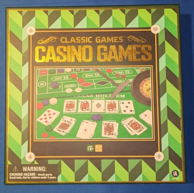 4 Classic Casino Games Roulette Craps BlackJack Holdem 2 Felt Mats New Gift See!