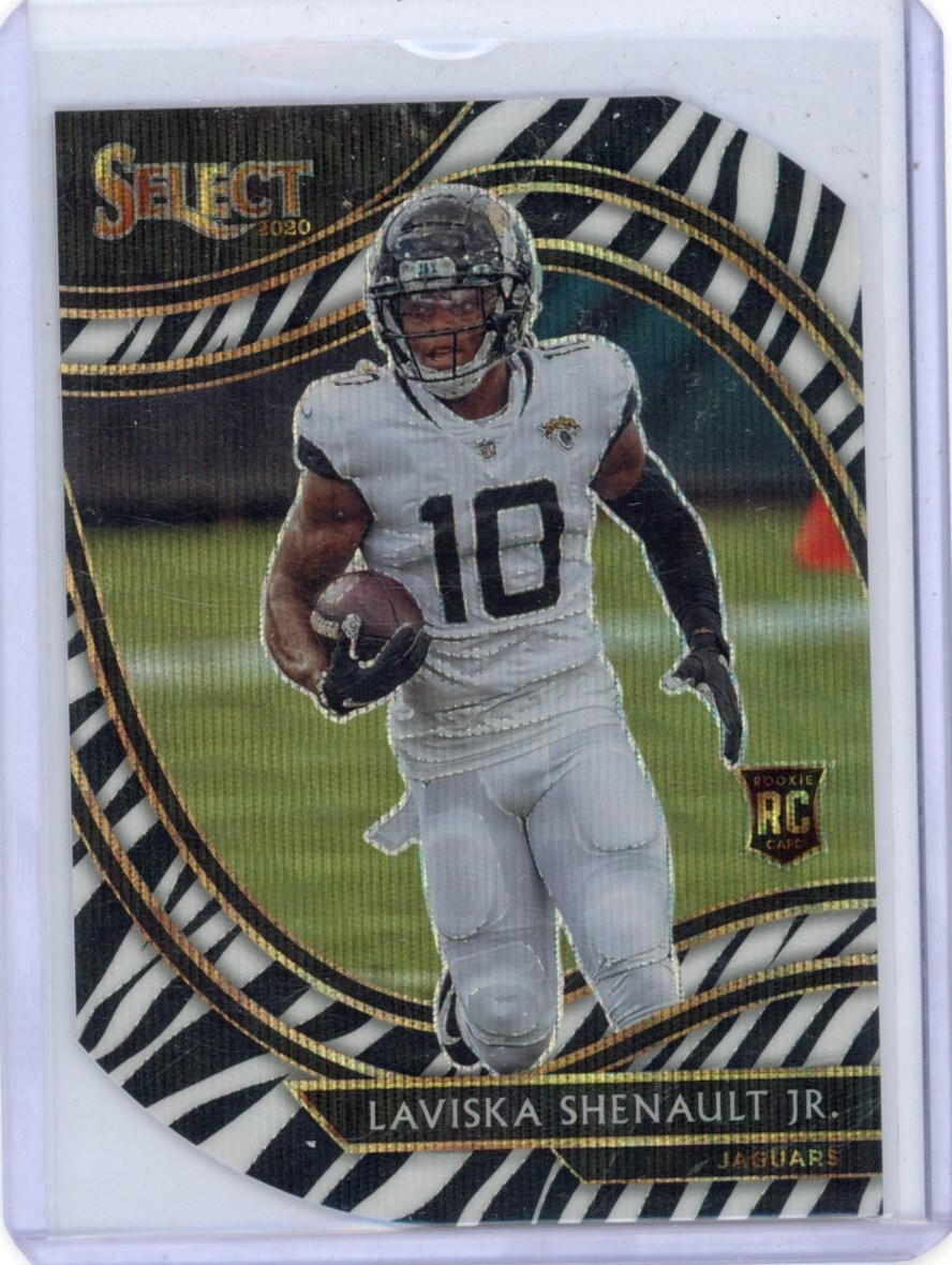 Laviska Shenault Jr 2020 Select Field Level Prim Zebra SSP Rookie Die-Cut Jags