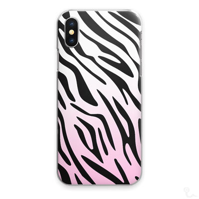 Handyhülle Zebramuster Pink Verblassen Tier Hartschale für Apple Samsung Huawei