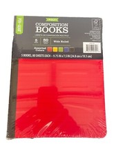 Pen  Gear Composition Book 5 Pack Wide Ruled 80 Pages 9.75" x 7.5" Assortment