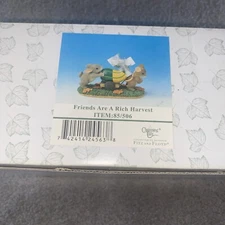 Charming Tails Figurine "Friends Are A Rich Harvest" Fitz And Floyd 85/506