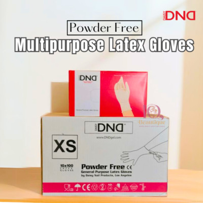 1000Pcs DND Latex Gloves Safe-Guard High Quality Powder Free Glove Size XS