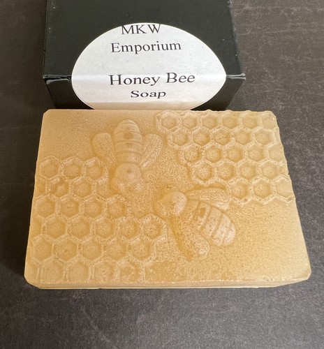 MKW Emporium sapone artigianale fatto a mano ape miele pettine miele design sapone fatto a mano - Foto 3 di 3