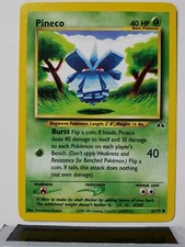 Pineco 61/75 - NM - Neo Discovery Pokemon Card - Tomokazu Komiya Art