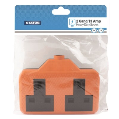 Status 2-way Re-wireable Rubber Socket Heavy Duty Block in High  