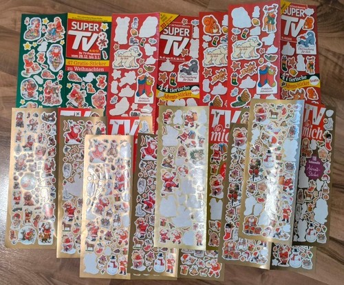 12 Stickerbögen aus TV Zeitschriften