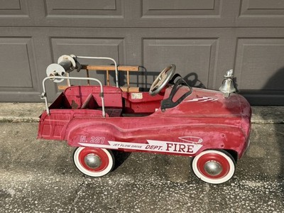 Pedal Car Fire Truck (red)  Fire Truck Vintage