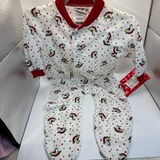 Alexis Footed Sleeper 9 Months Rocking Horse Flame Resistant Vintage USA