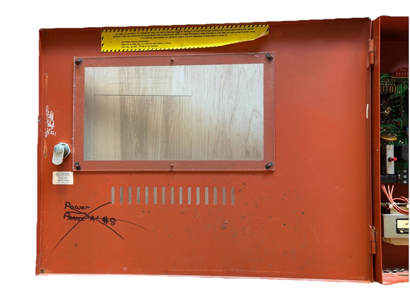 Vintage Fire-Lite Miniscan 424A Fire Alarm Control Panel USED, READ DESCRIPTION