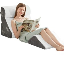 4PCS Bed Wedge Pillow Post Surgery, Orthopedic Sleeping Wedge Pillow Set for ...