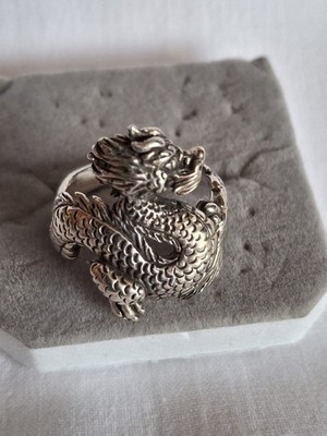 Ring Silber 925 Dragon Vintage