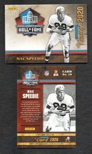 Mac Speedie 2020 Panini HOF Class Hall of Fame Card Cleveland Browns