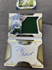 2021 Panini Playbook - Rookie Jersey Autograph Zach Wilson #202 Gold /99 