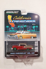 GREENLIGHT LOWRIDERS 1:64 1955 CHEVROLET BEL AIR RUBY RED & MATT BRONZE CHASE