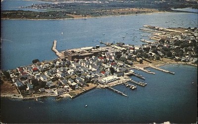 Stonington Maine Hafen Fliegeraufnahme