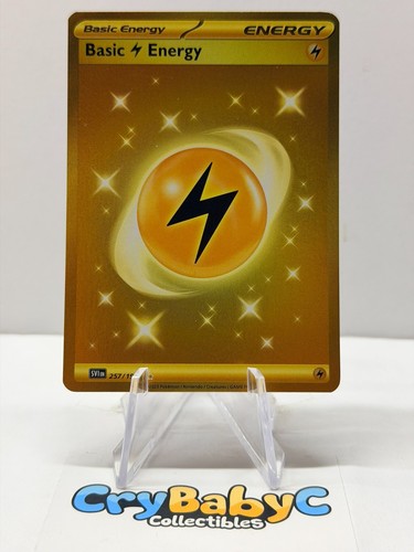 Pokemon Basic Lightning Energy 257/198 Base Set Scarlet & Violet Hyper Rare