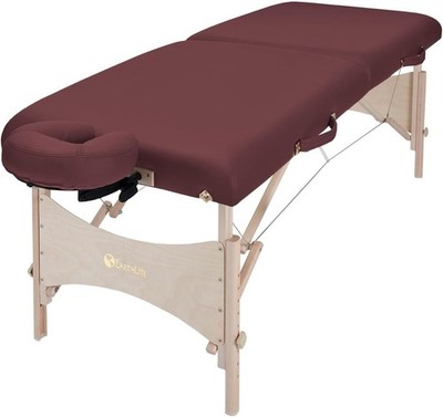 EarthLite Harmony DX Portable Massage Table Package, 30'' x 73, Burgundy