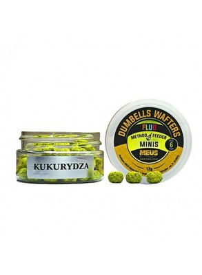 Meus Dumbells Wafters Minis 6mm Sweet Corn Method Feeder Karpfenköder